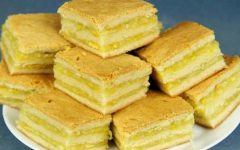 Пирожные с лимонно-апельсиновой начинкой