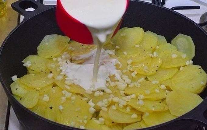 Картошка в сливках