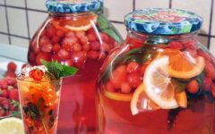 Клубничный мохито с лимоном и мятой